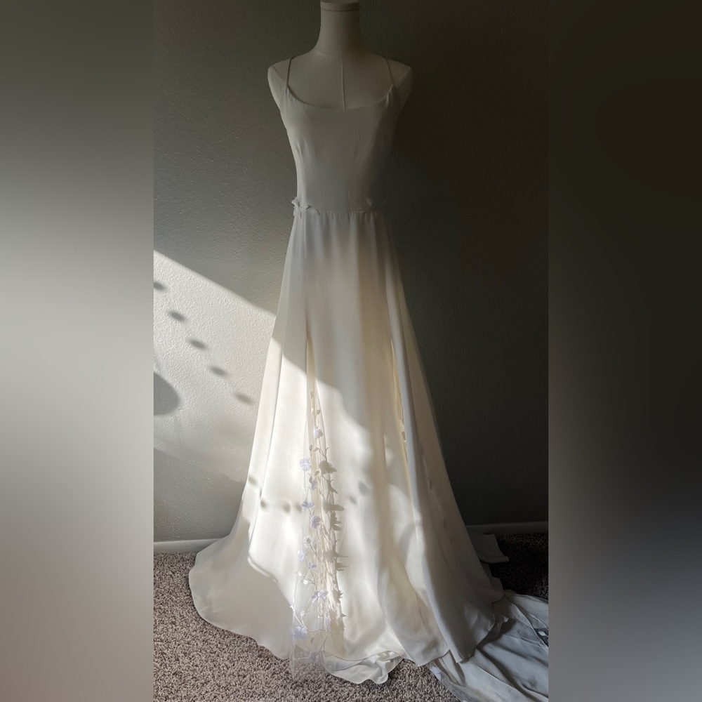 Serena by Alexandra Grecco | Silk A Line Bridal Gown Size 10
